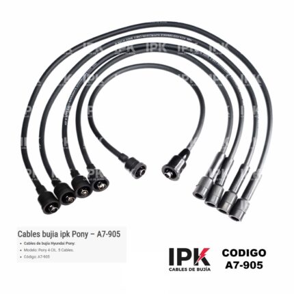 JUEGO DE CABLE DE BUJÍAS HYUNDAI PONY