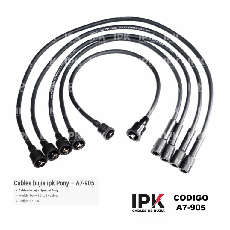 JUEGO DE CABLE DE BUJÍAS HYUNDAI PONY