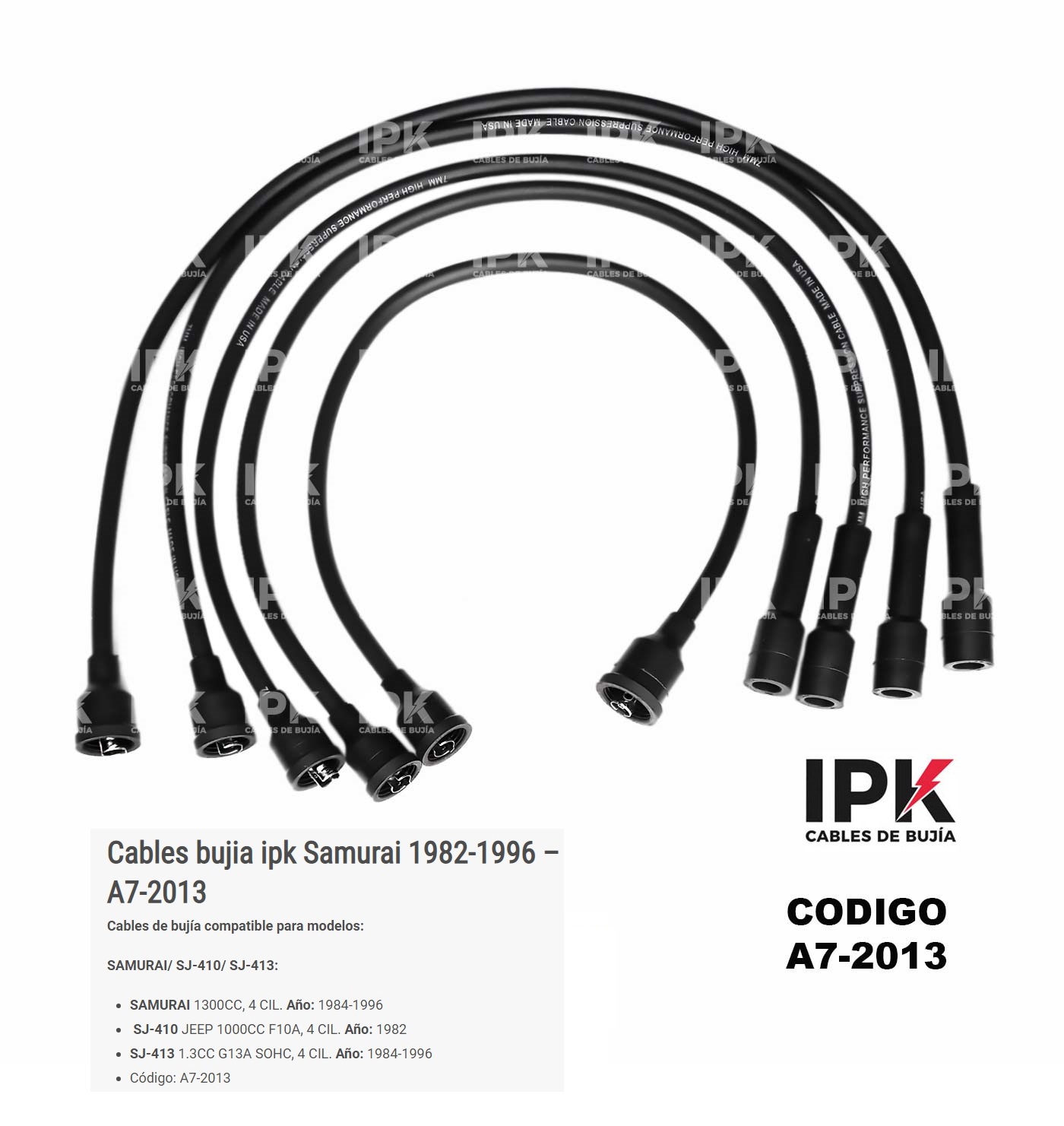 CABLE-DE-BUJIA-SAMURAI-A7-2013