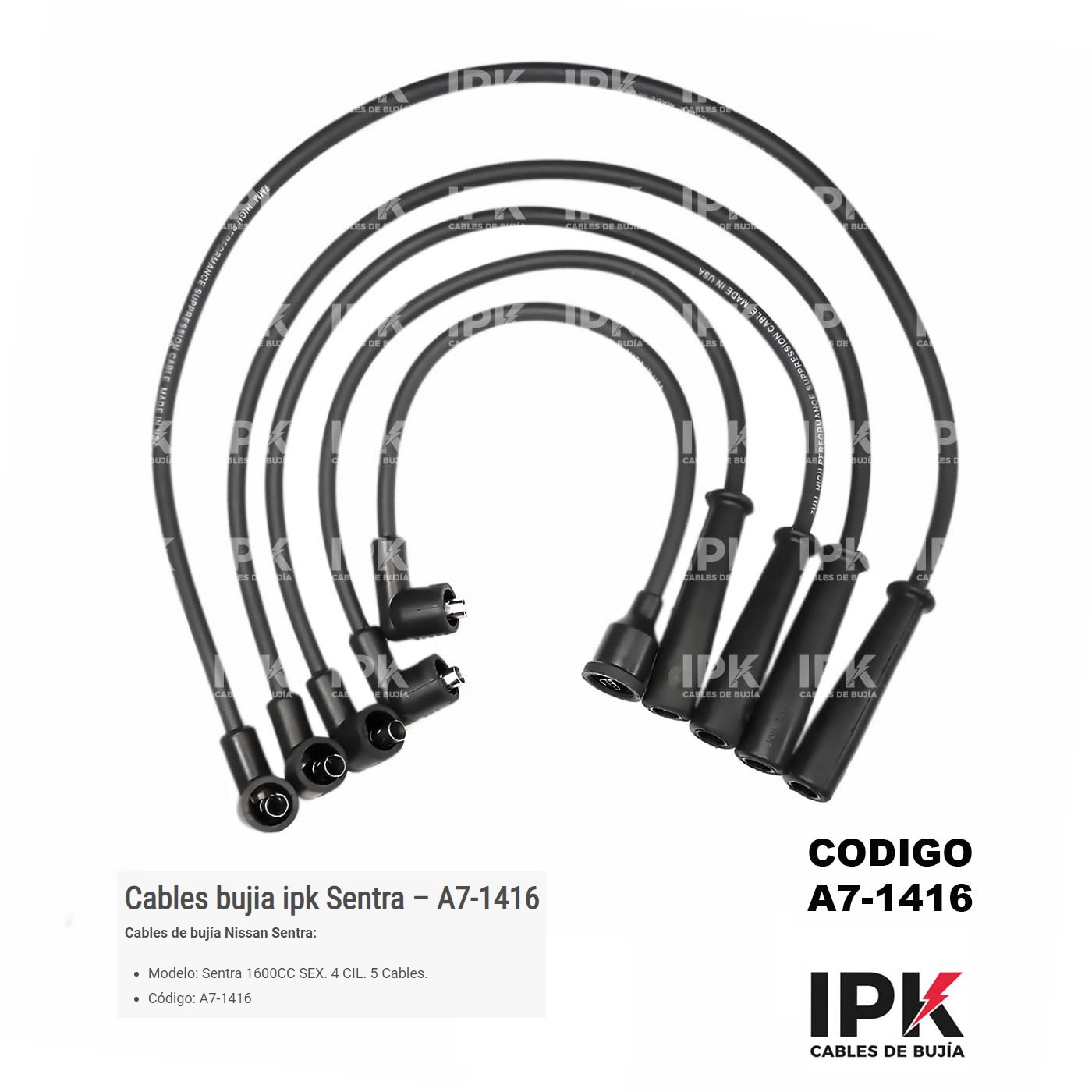 CABLE-DE-BUJIA-SENTRA-1.6-SEX-A7-1416