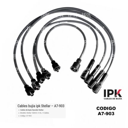 JUEGO DE CABLE DE BUJÍAS HYUNDAI STELLAR 1.6