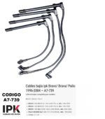 juego cables de bujías fiat bravo / brava / palio wekend elx 1600