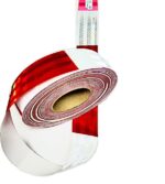 CINTA REFLECTANTE ROJO BLANCO 3M X METRO