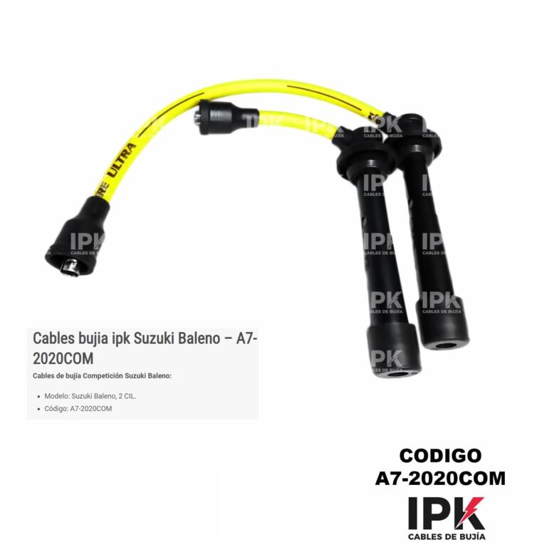 Cables Bujías Competición IPK - Baleno, Alto, APV, Jimmy