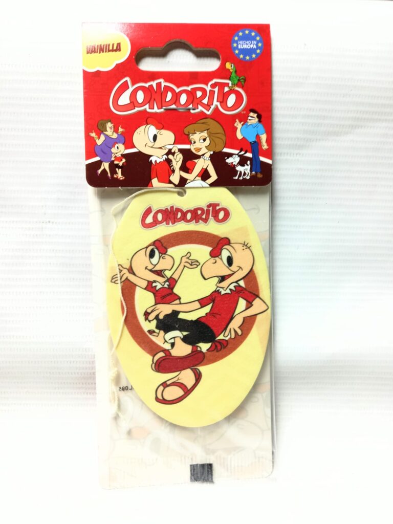 aromatizante colgante para vehÍculo condorito aroma vainilla stock limitado