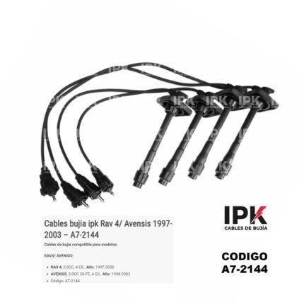 JGO. CABLE AVENSIS 2.0/3S-FE 97-00 RAV4